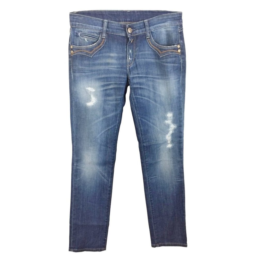 Replay women's 28 low waist distressed slimming stretch jeans 31x30 31x31 30x31